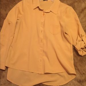Long sleeve yellow blouse